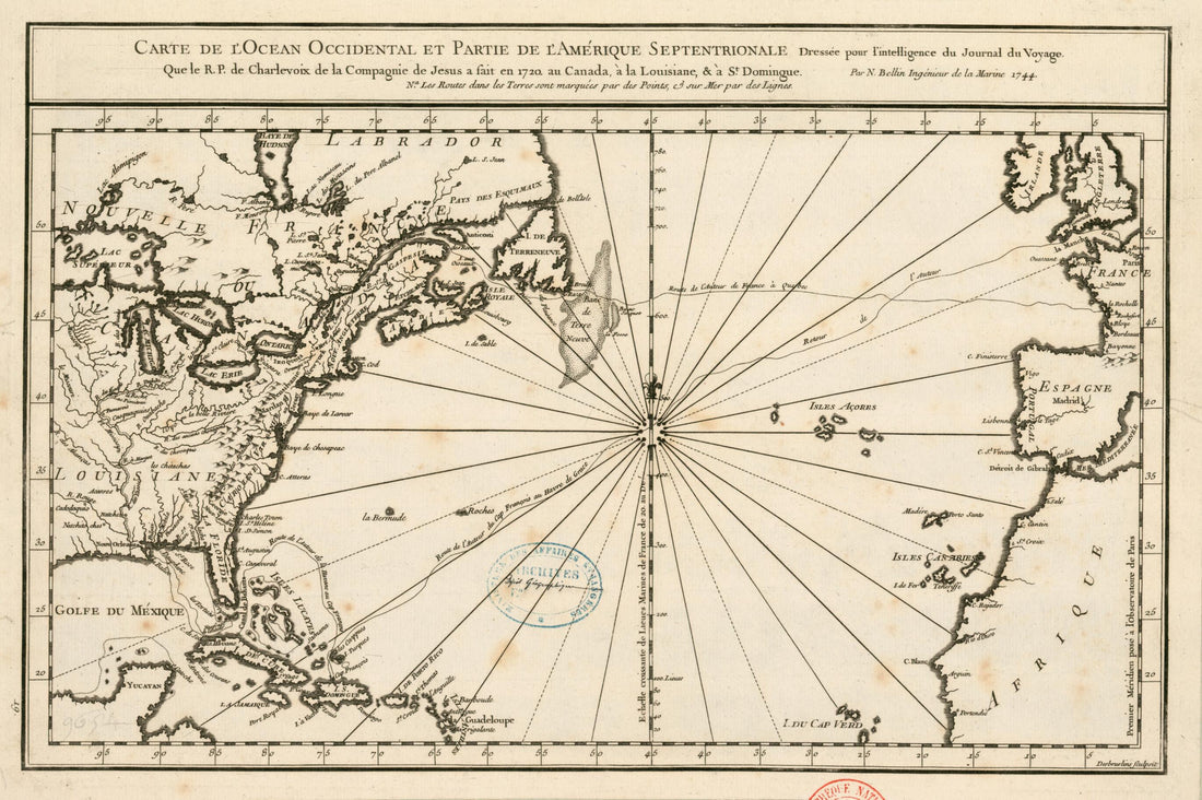 This old map of Domingue. (Carte De L&