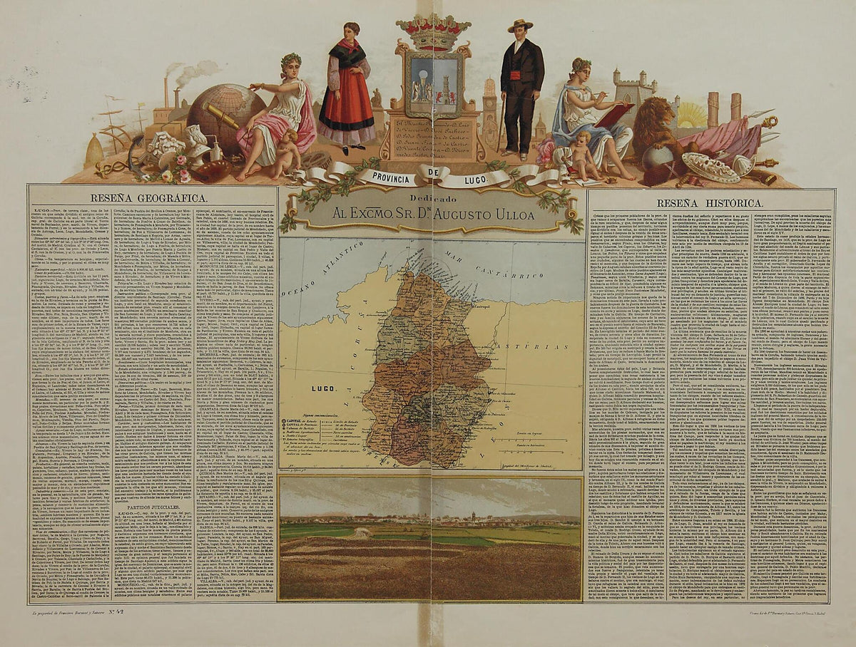 Province of Lugo. (Provincia De Lugo) 1870 by Relic Map Company