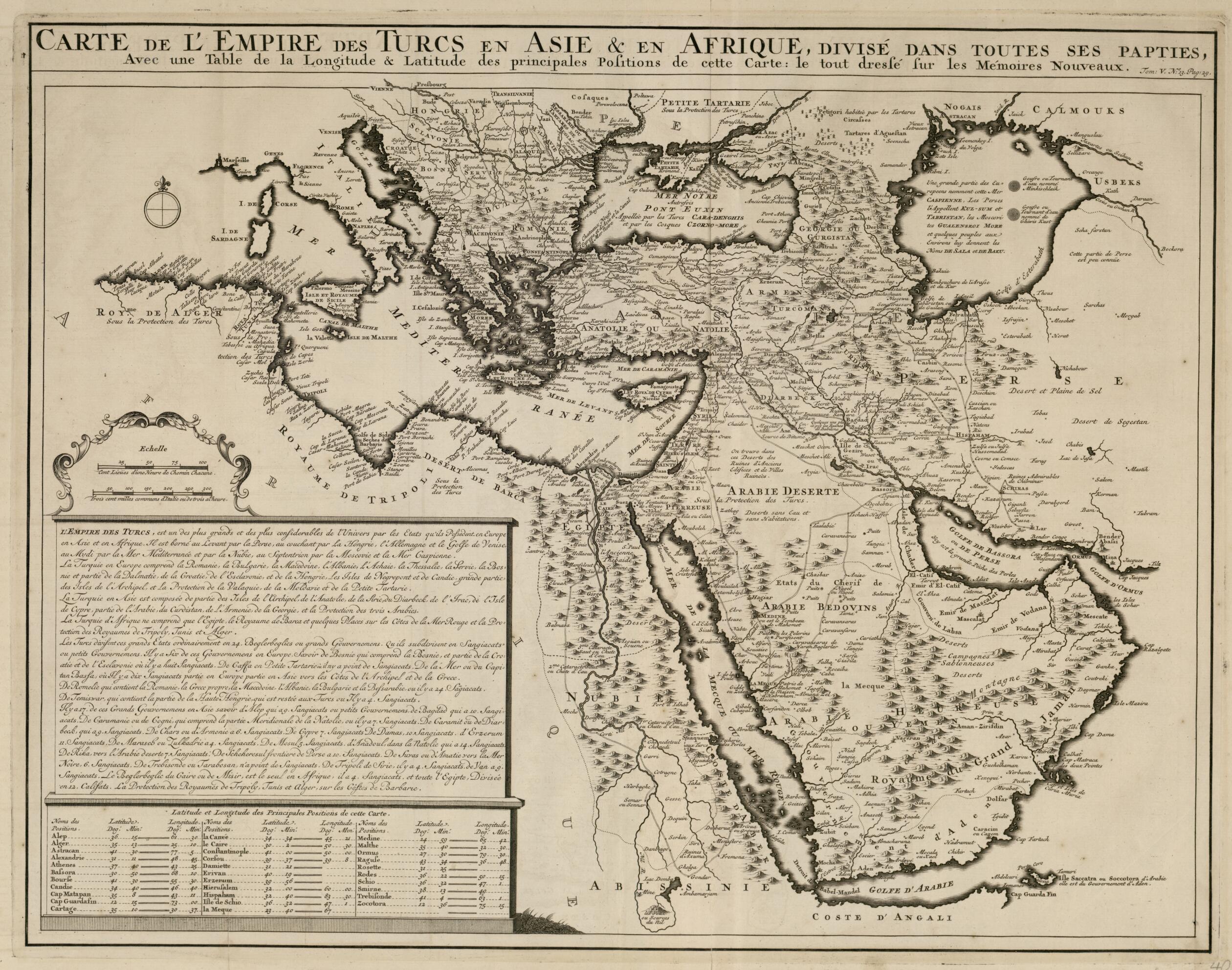 This old map of Map of the Empire of the Turks In Asia and Africa. (Carte De L&