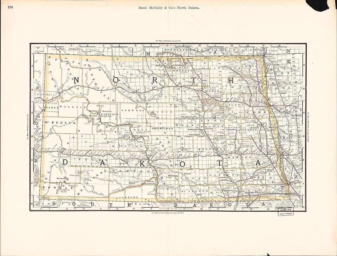 This old map of Rand, McNally & County&