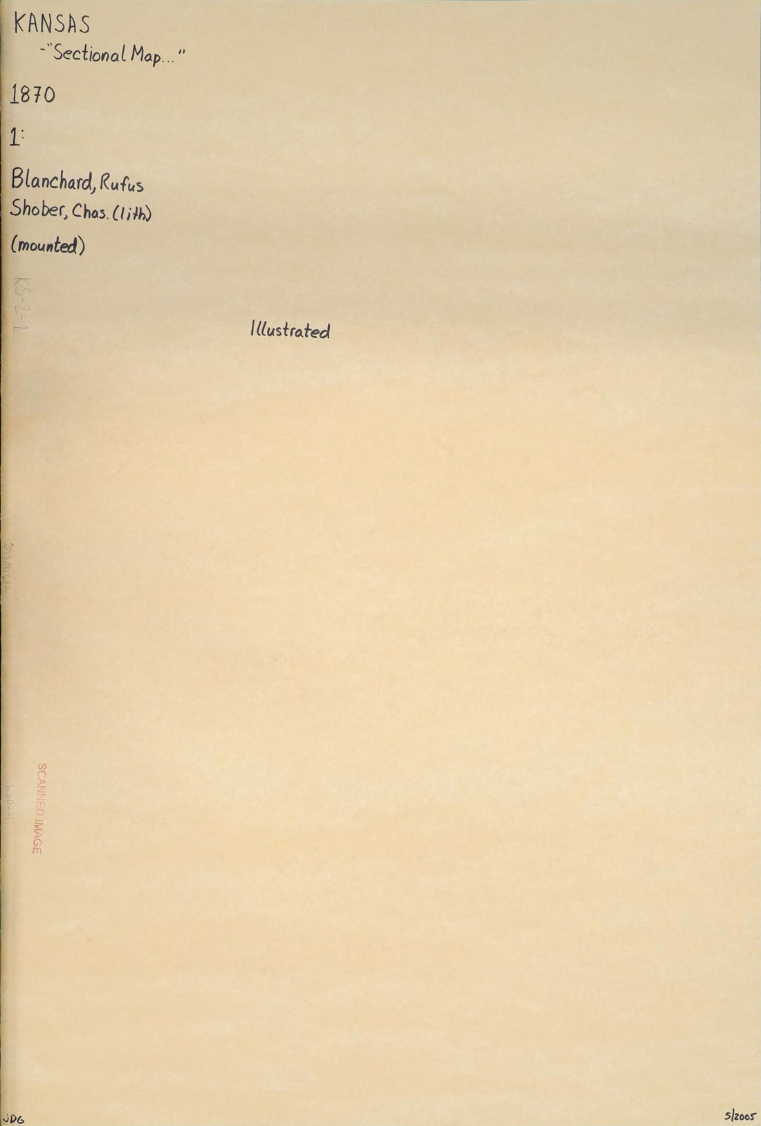 This old map of Maps of Kansas, from from 1870 to 1879 (Alternate Supplied Title: Kansas Title Collection Drawer 2, -general from 1870-1879) was created by in 1870
