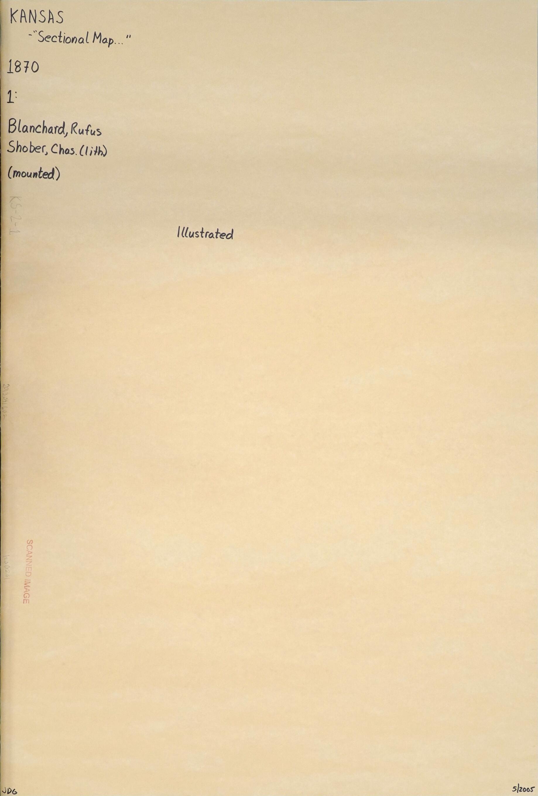 This old map of Maps of Kansas, from from 1870 to 1879 (Alternate Supplied Title: Kansas Title Collection Drawer 2, -general from 1870-1879) was created by in 1870