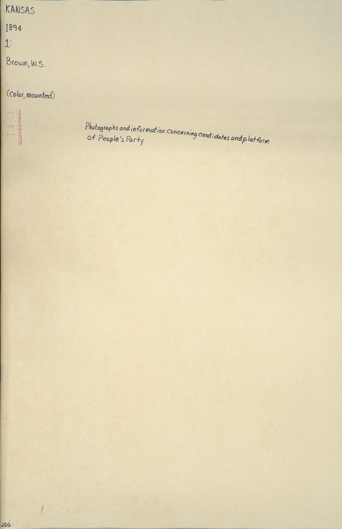This old map of Maps of Kansas, from from 1894 to 1904 (Alternate Supplied Title: Kansas Title Collection Drawer 4, -general from 1894-1904) was created by in 1894