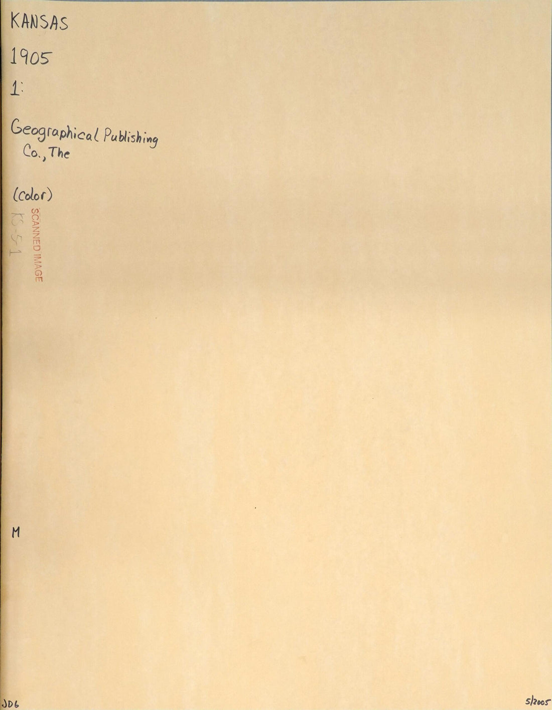 This old map of Maps of Kansas, from from 1905 to 1917 (Alternate Supplied Title: Kansas Title Collection Drawer 5, -general from 1905-1917) was created by in 1905