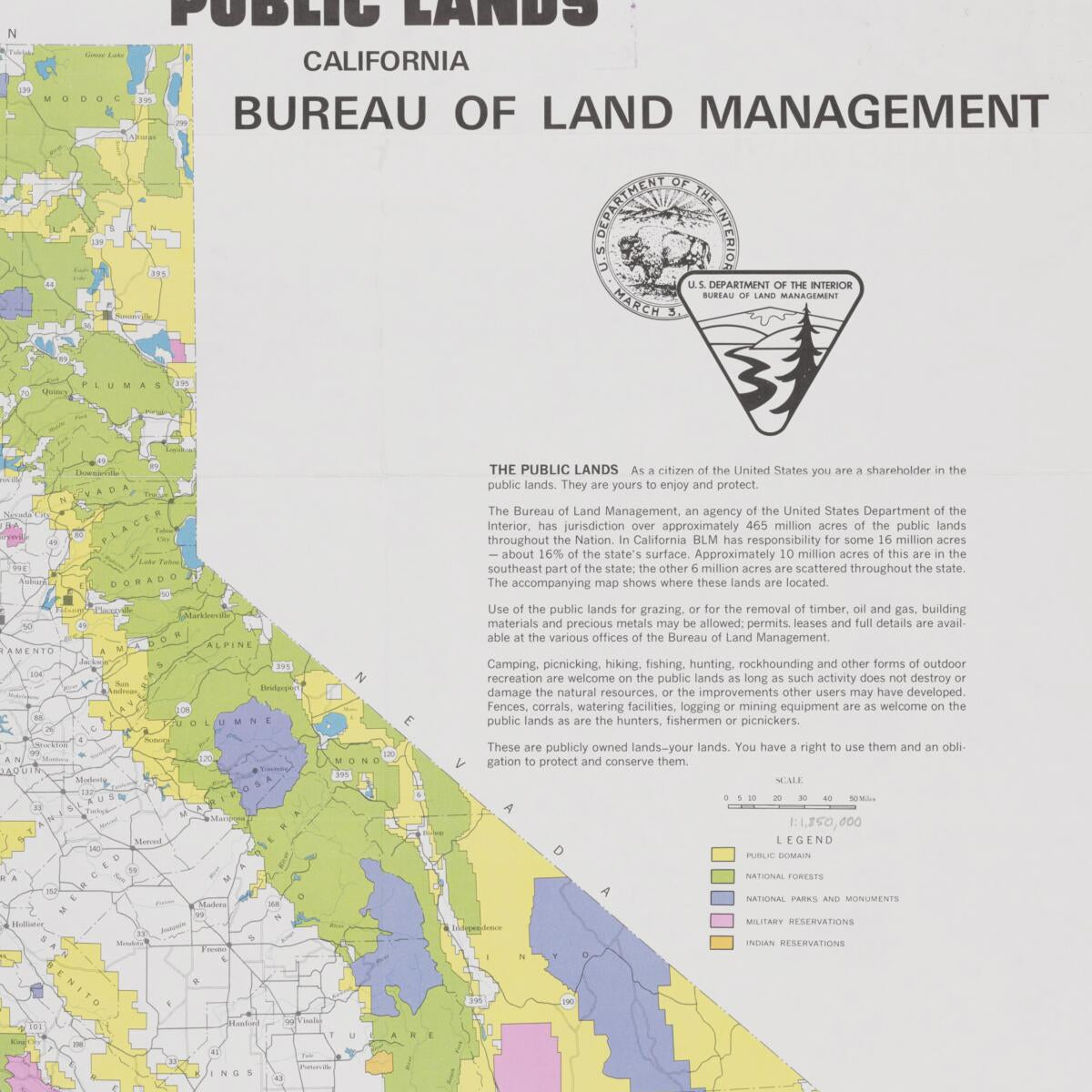 This old map of -various Subjects Recreation 1957-1970--Rn (Alternate Supplied Title: California Title Collection Drawer 70, -various Subjects Recreation 1957-1970--Rn) from 1850 was created by  in 1850