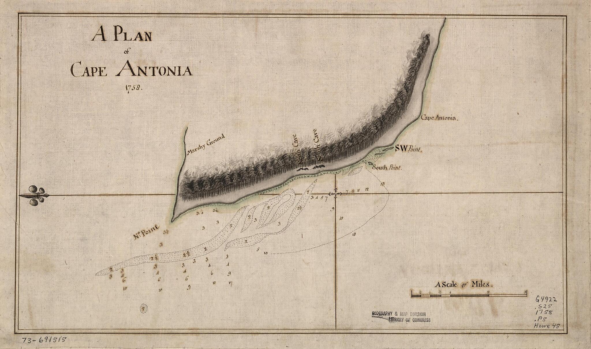 This old map of A Plan of Cape Antonia from 1758 was created by in 1758