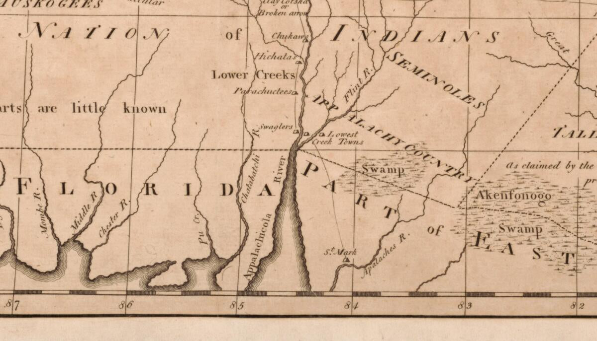 This old map of Georgia, from the Latest Authorities from 1795 was created by W. (William) Barker, Mathew Carey, William Guthrie in 1795