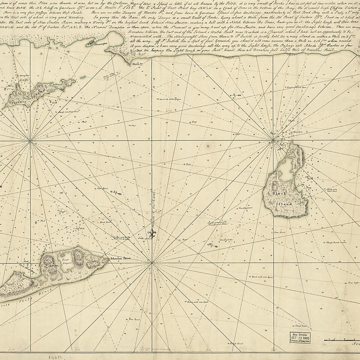 This old map of A Plan of the East Part of Long Island Sound from Remarks Made On Board His Majesty&