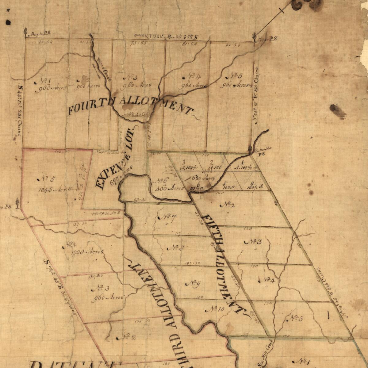 This old map of Map of the Patent of Oriskany from 1785 was created by  in 1785