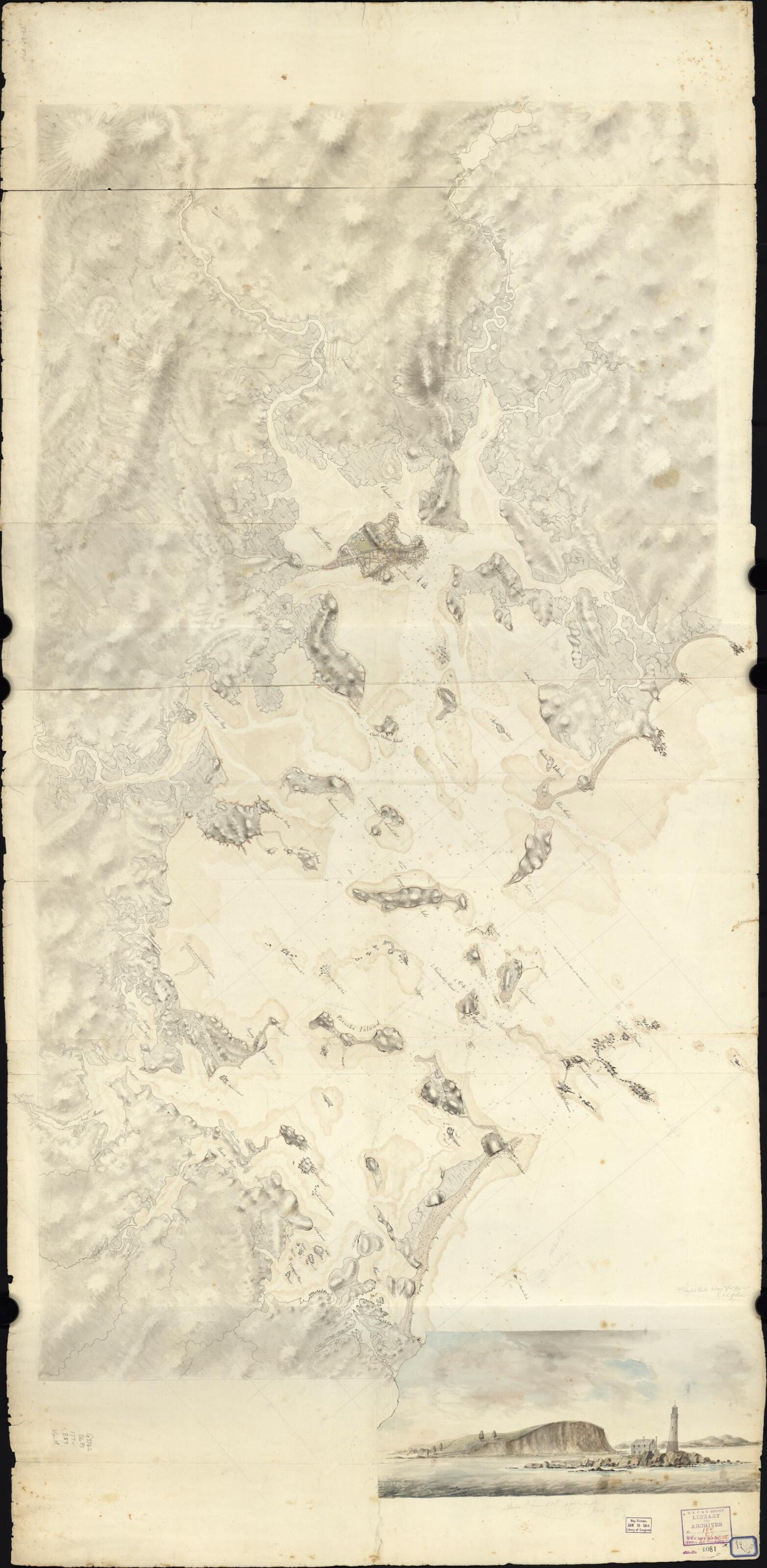 This old map of Boston Harbor, Massachusetts from 1770 was created by  in 1770