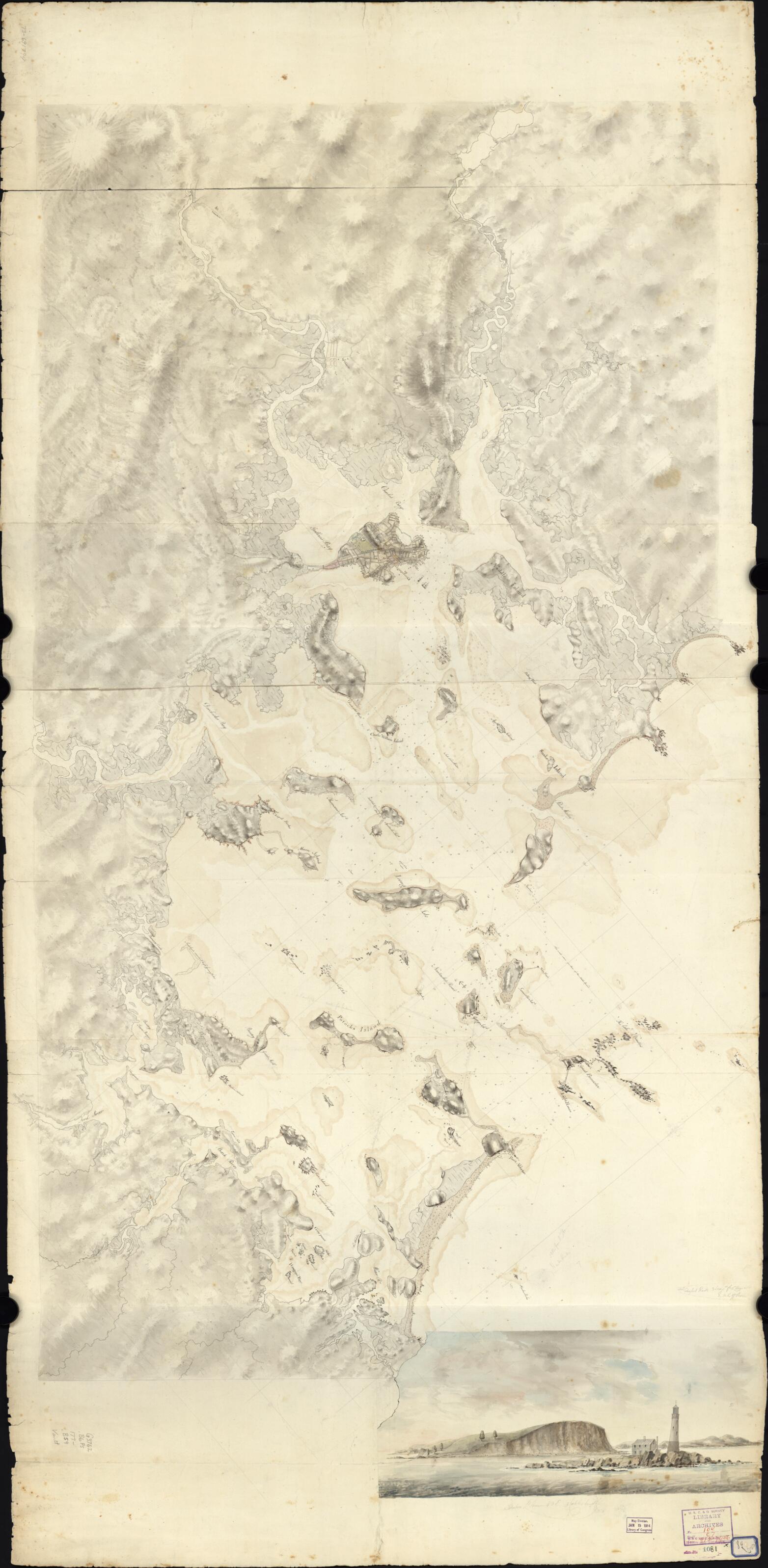 This old map of Boston Harbor, Massachusetts from 1770 was created by in 1770