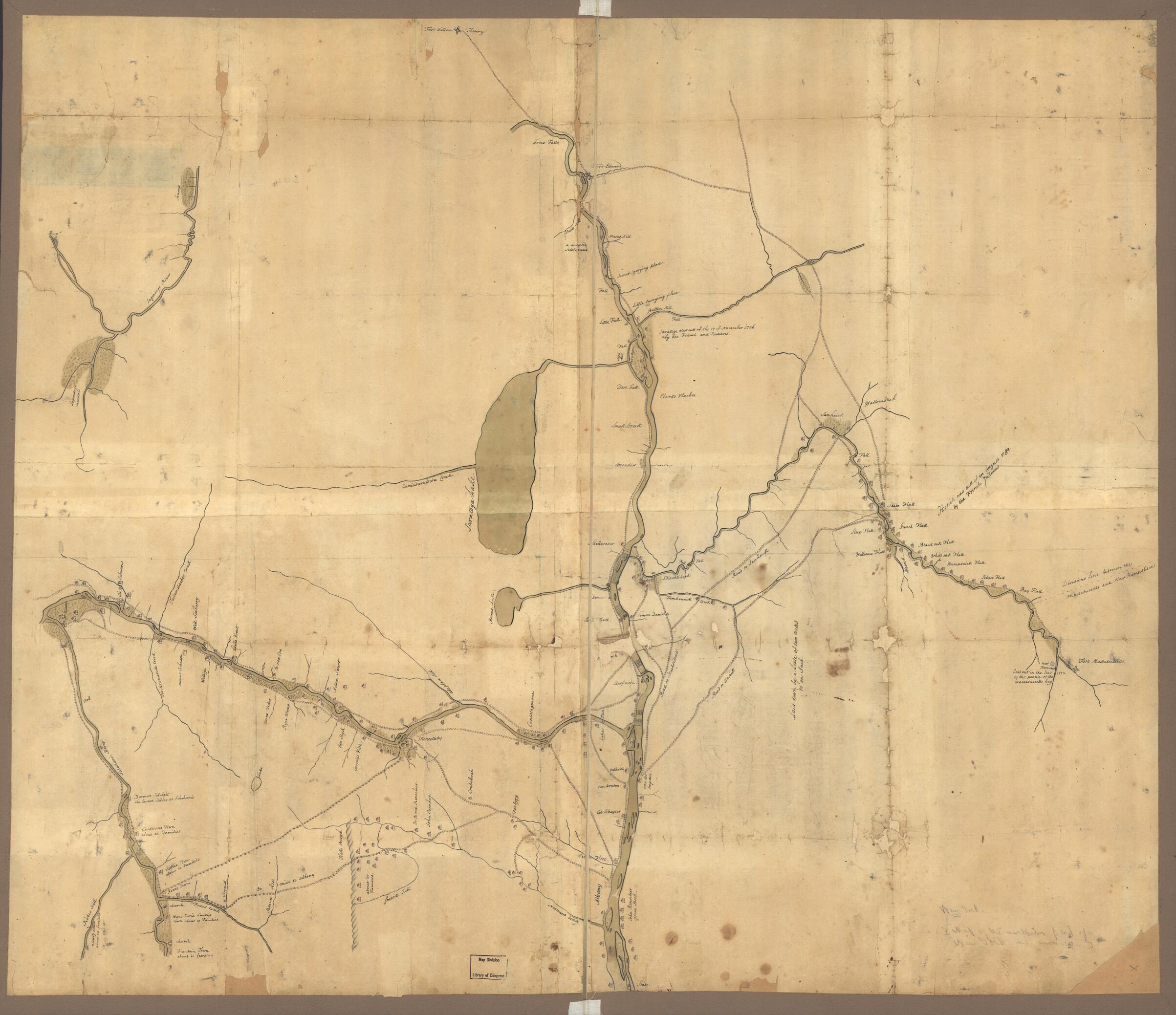 This old map of Map of the Northern Parts of New York from 1758 was created by in 1758