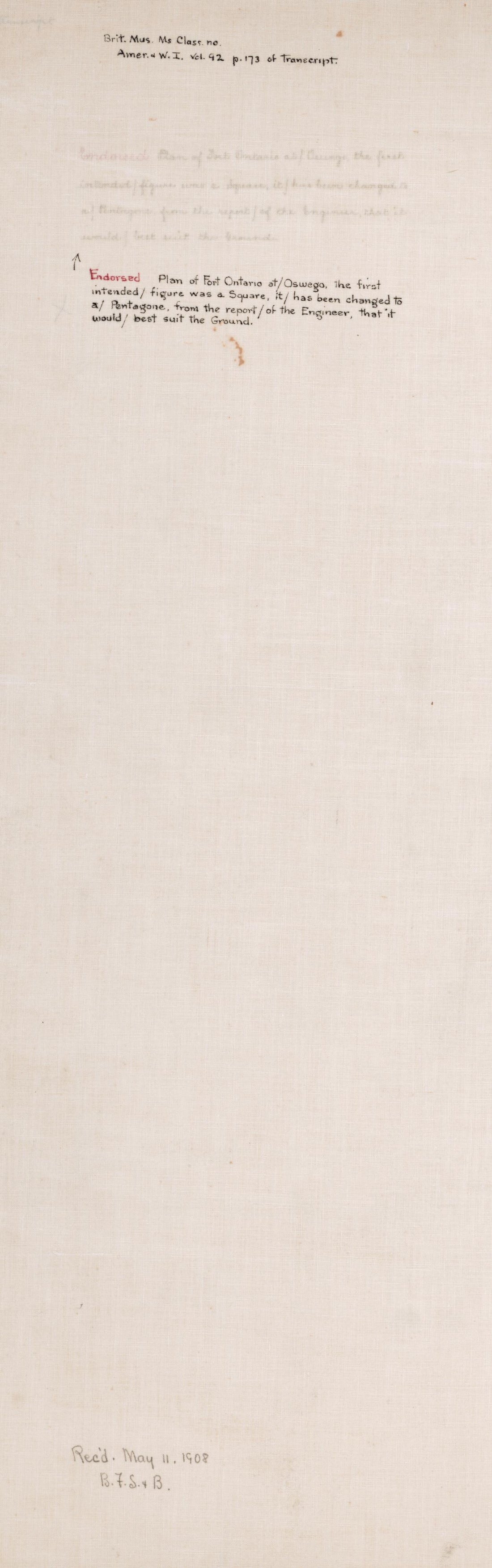 This old map of A Plan of Fort Ontario Built at Oswego In 1759 from 1900 was created by  in 1900