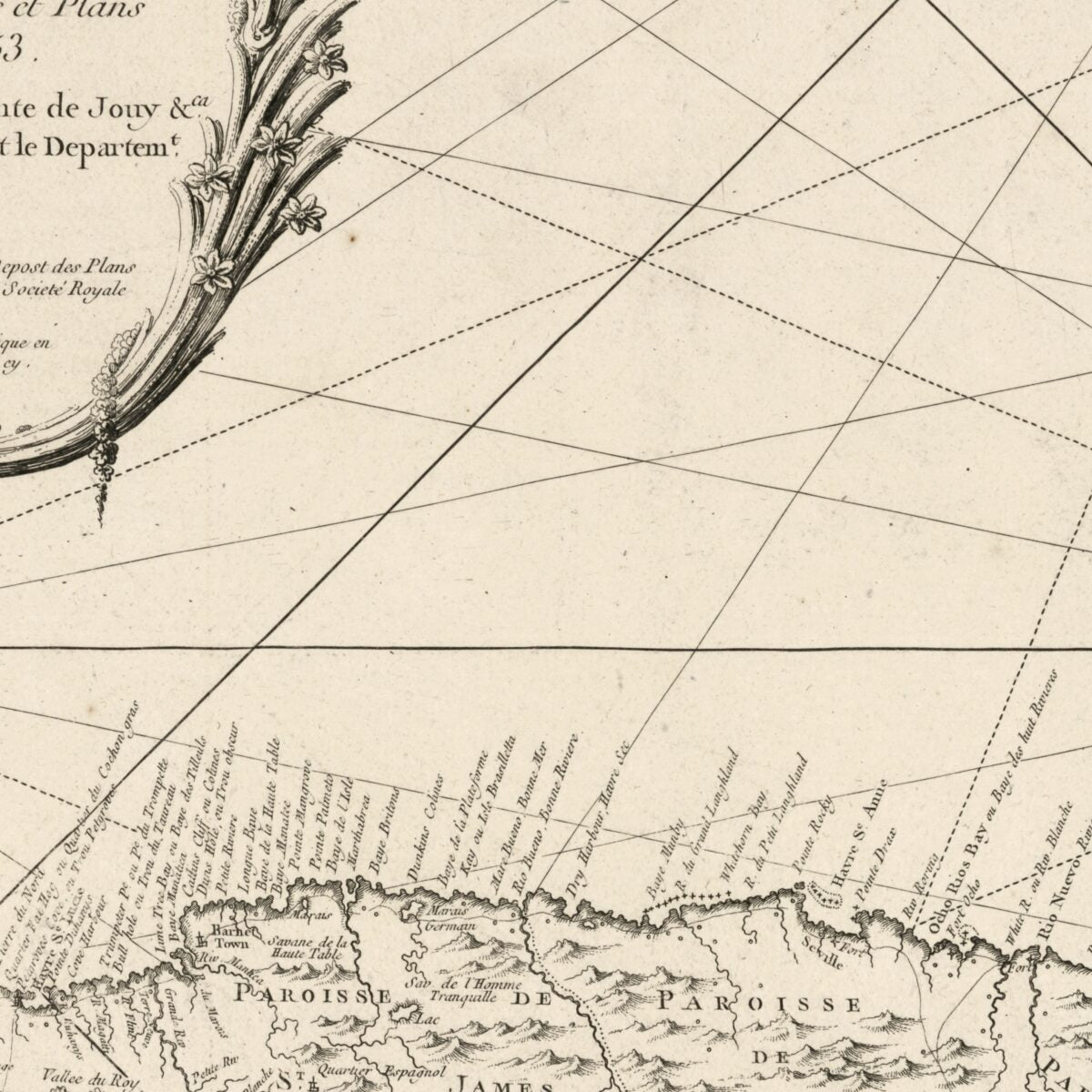 This old map of Carte Reduite De L&