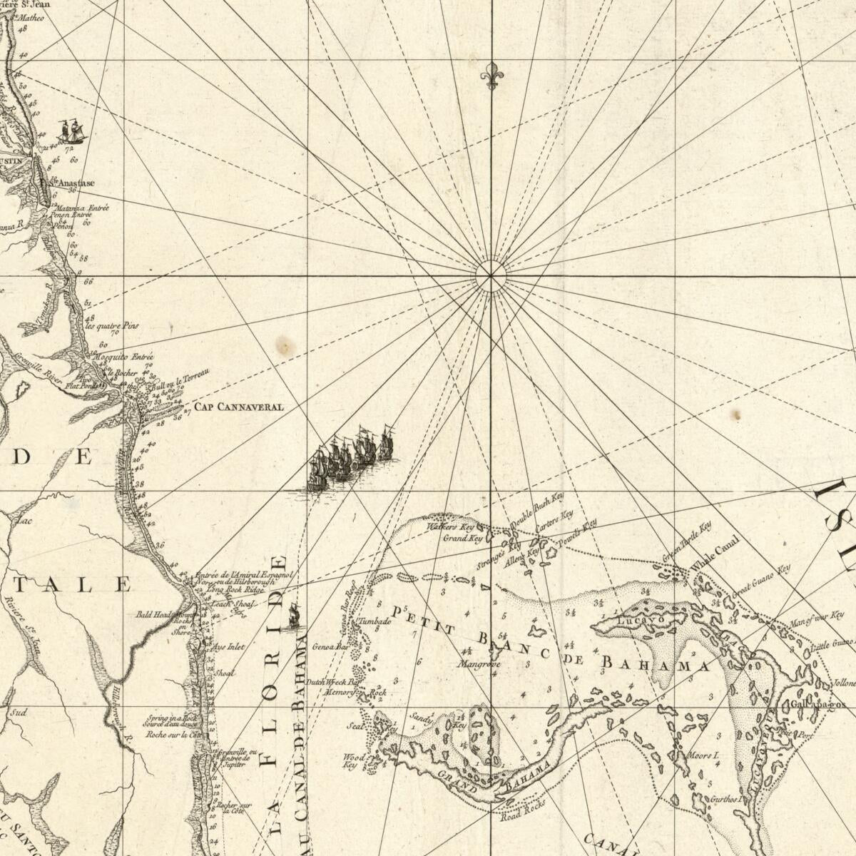 This old map of Carte De La Floride Occidentale Et Louisiane. La Peninsule Et Golfe De La Floride Ou Canal De Bahama Avec Les Isles De Bahama from 1777 was created by Thomas Jefferys,  Louis in 1777