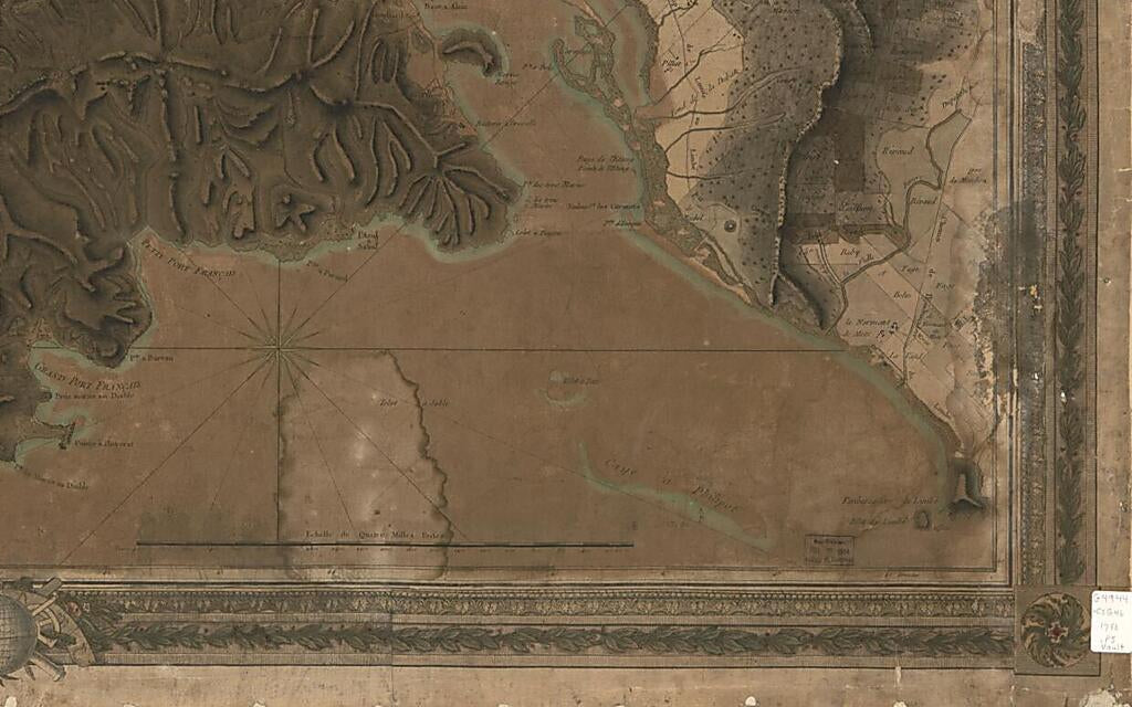 This old map of Plan De La Plaine Du Cap François En L&