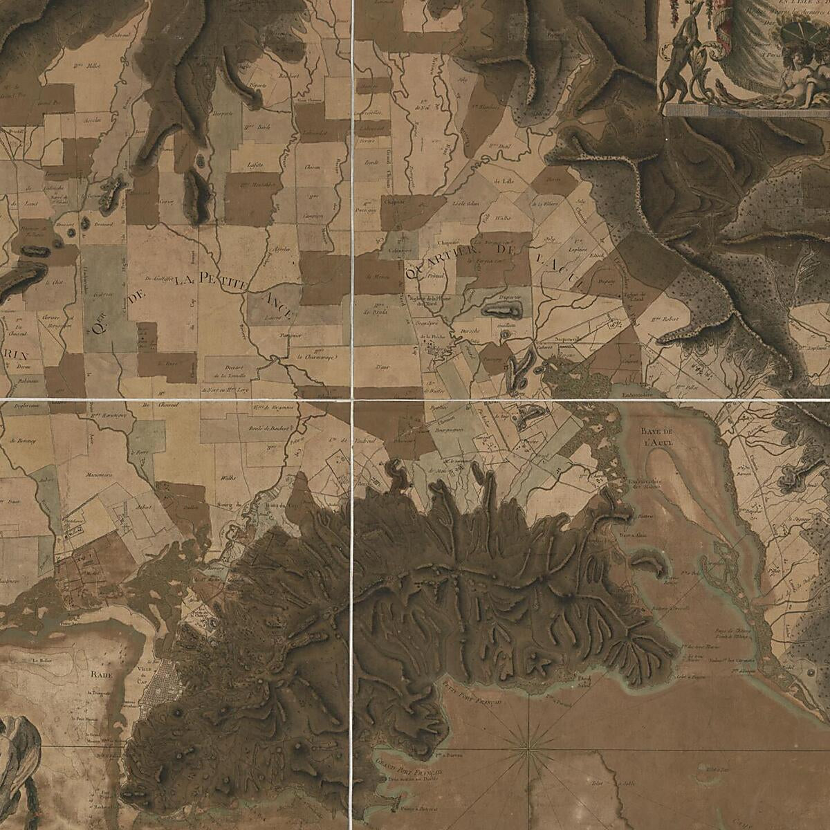 This old map of Plan De La Plaine Du Cap François En L&