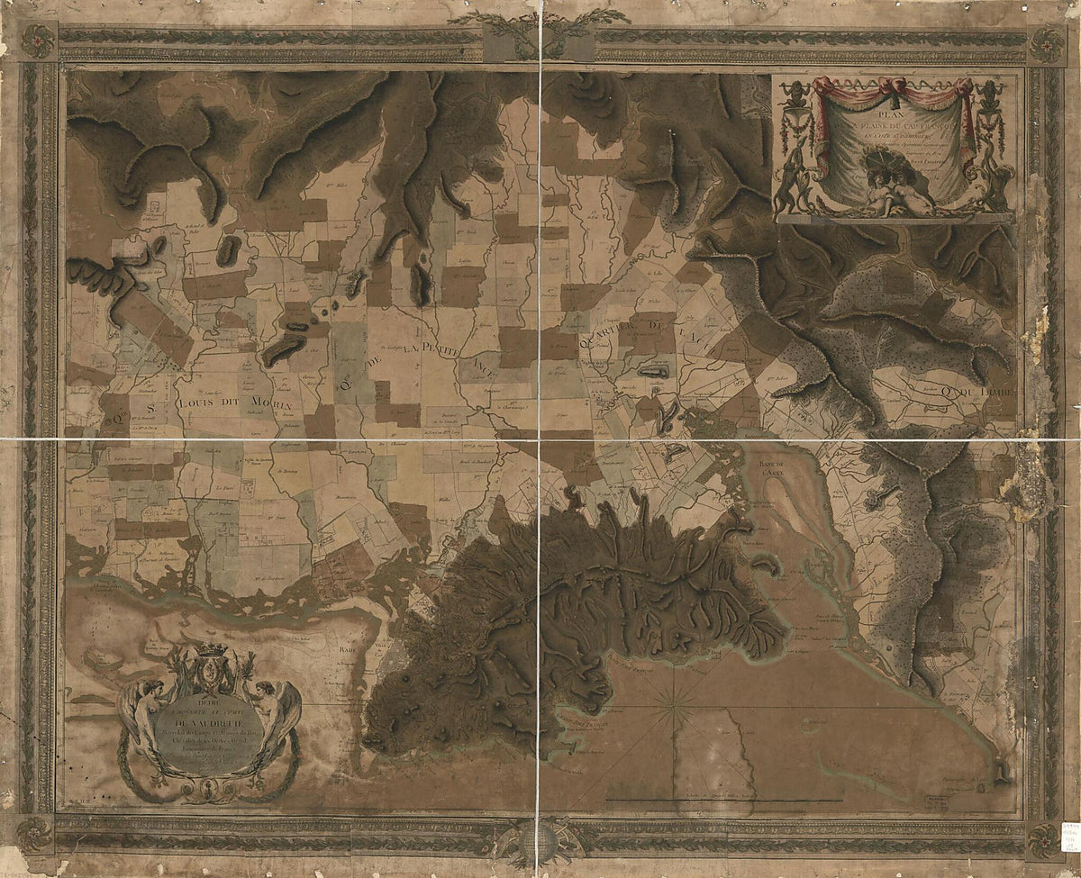 Plan De La Plaine Du Cap François En L&