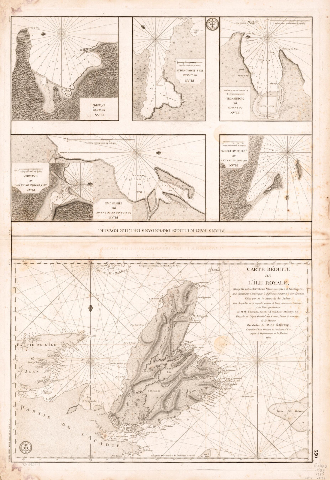 This old map of Carte Réduite De L&