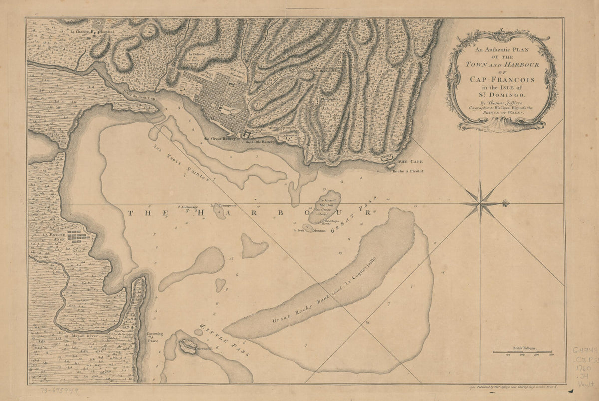 François In the Isle of St. Domingo 1760 by Relic Map Company