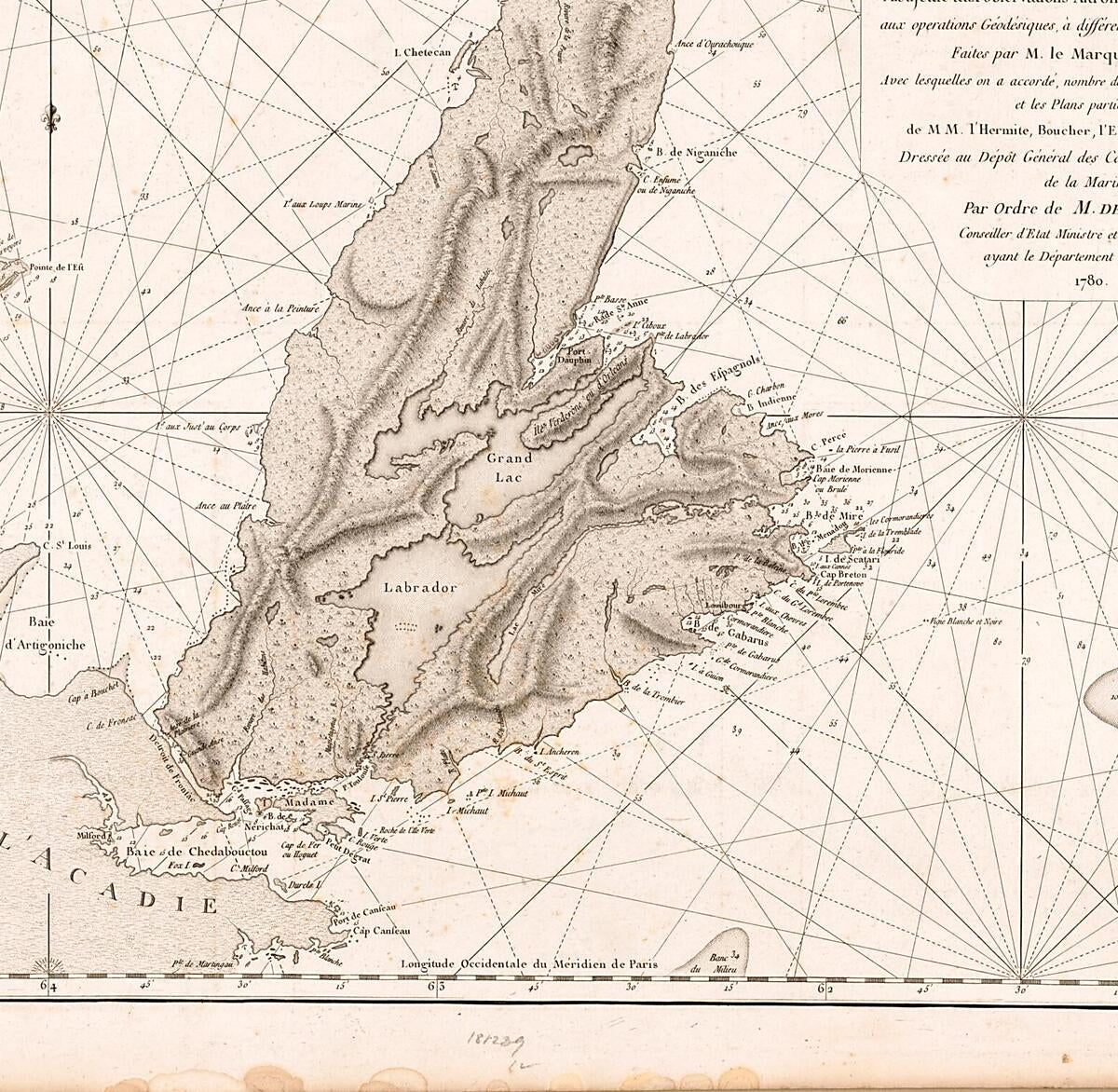 This old map of Carte Réduite De L&