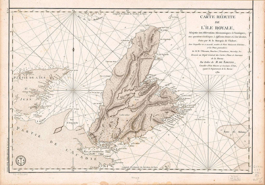 This old map of Carte Réduite De L&