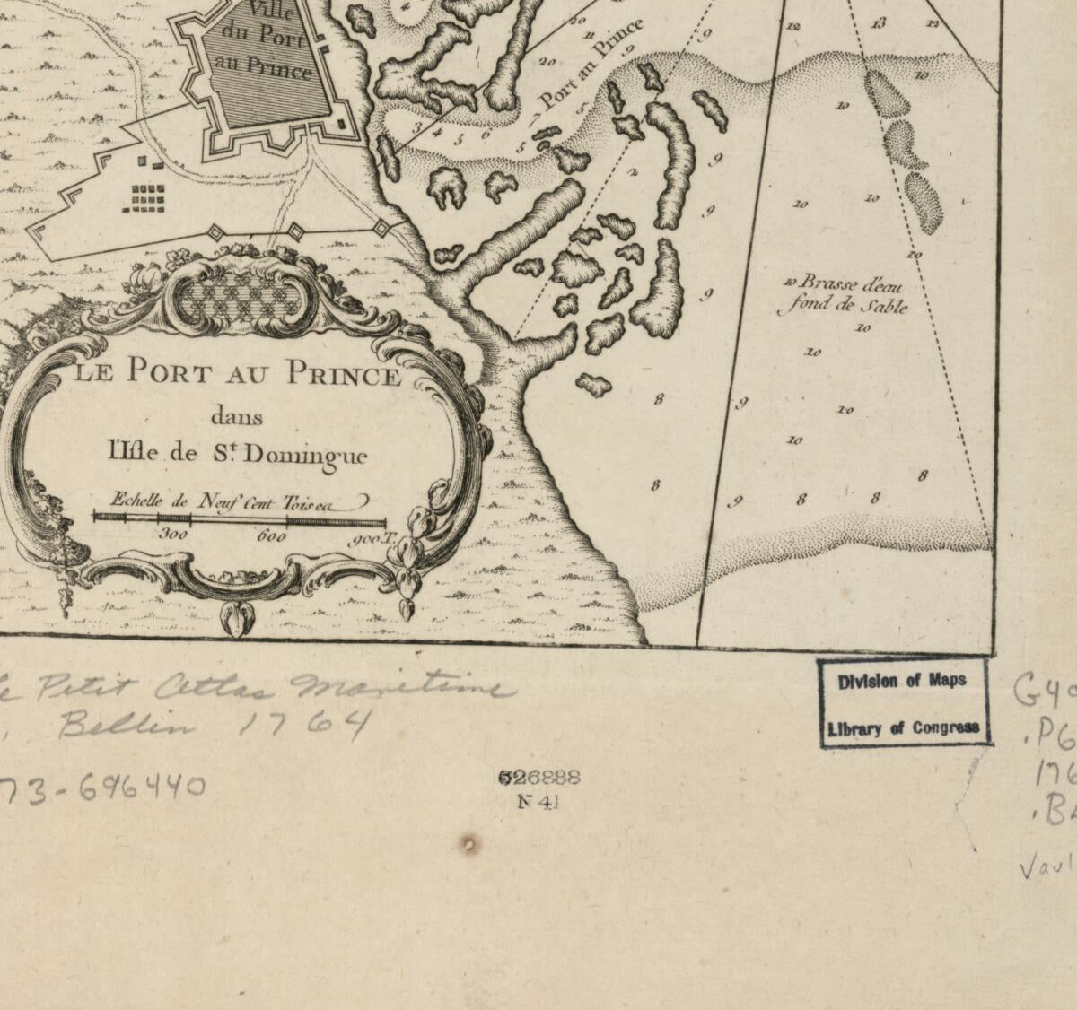 This old map of Le Port Au Prince Dans L&