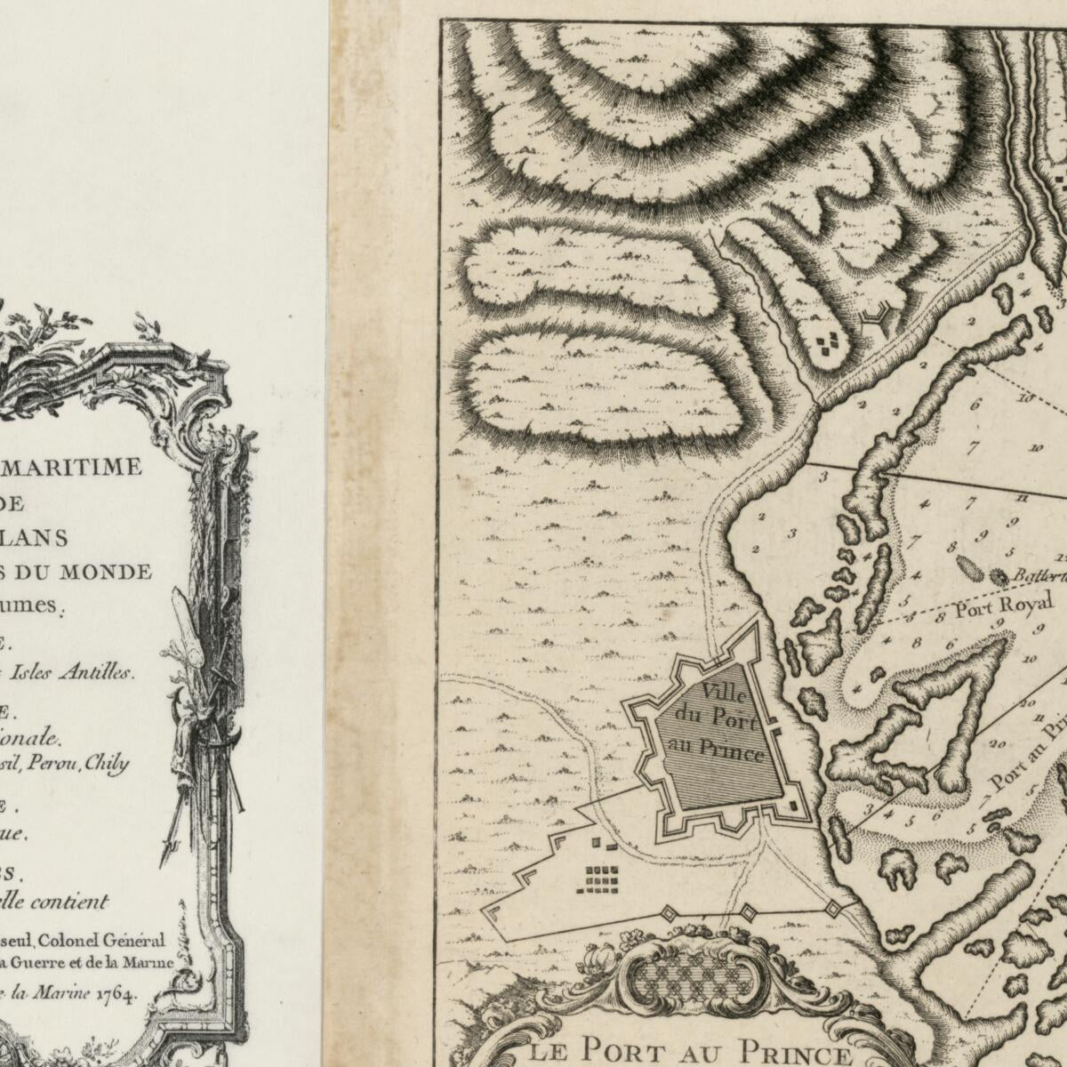 This old map of Le Port Au Prince Dans L&