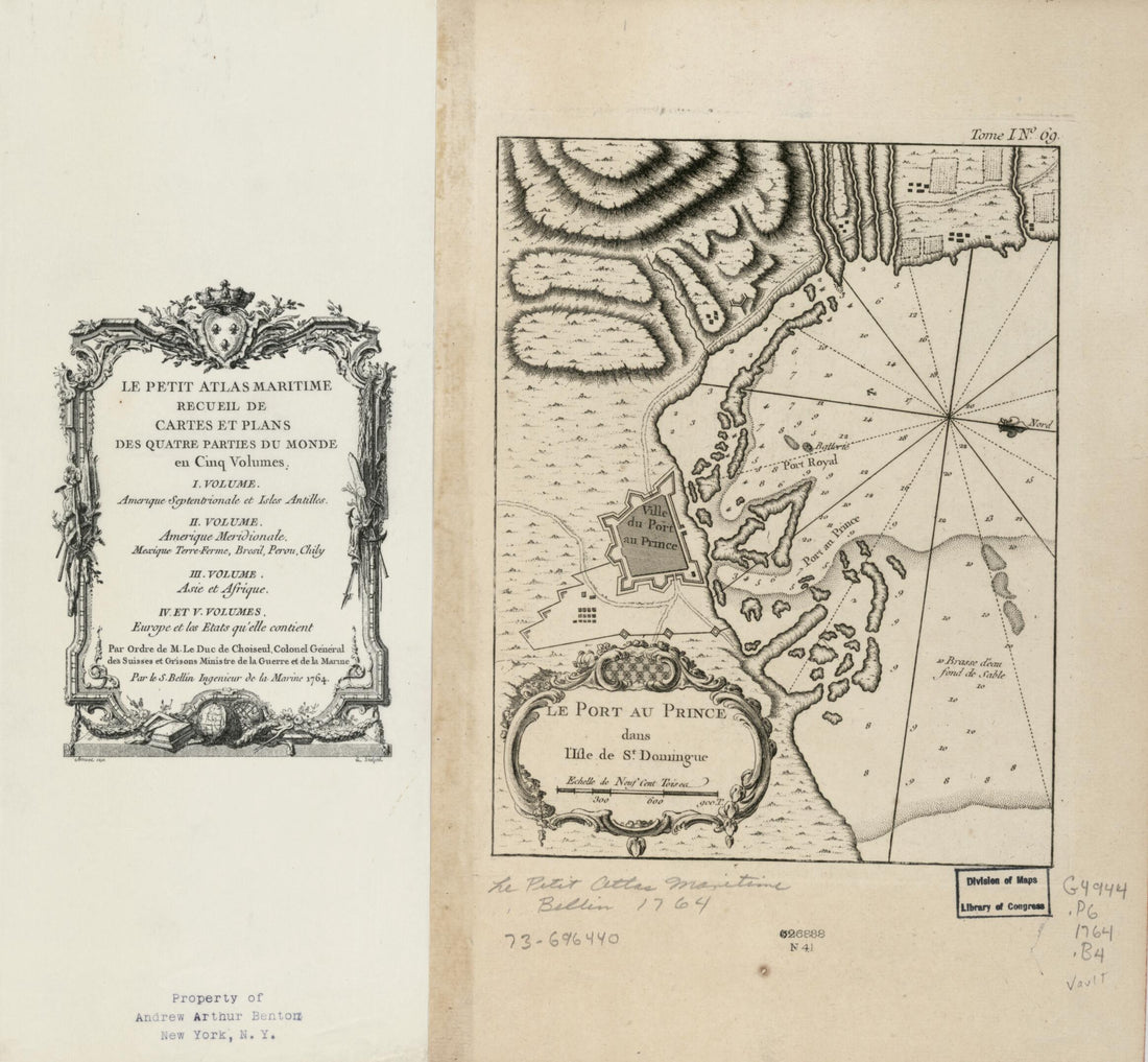 This old map of Le Port Au Prince Dans L&