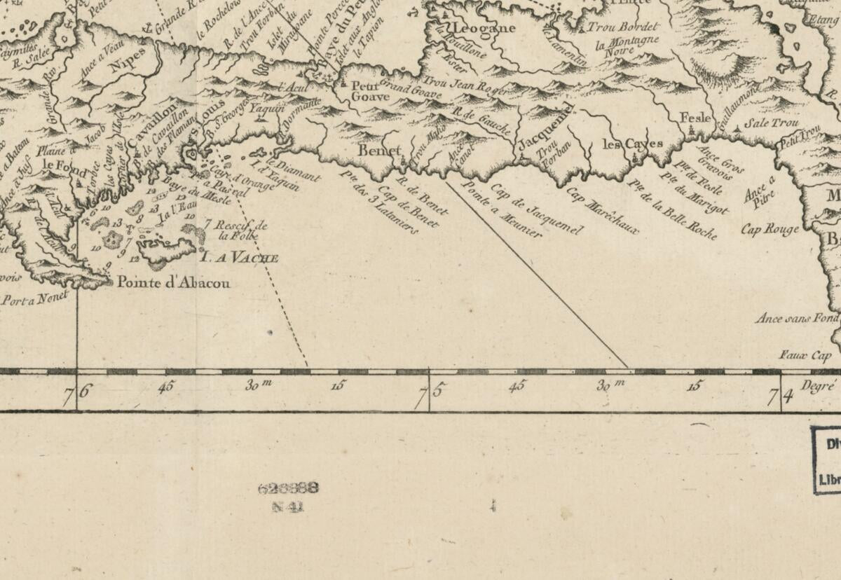This old map of La Partie Françoise De L&