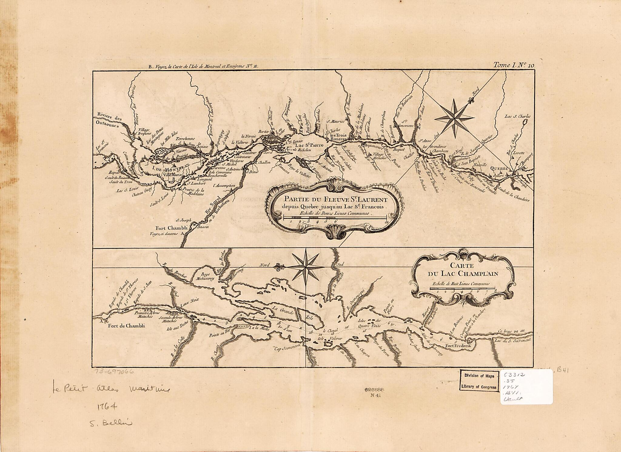 This old map of Partie Du Fleuve St. Laurent Depuis Quebec Jusqu&