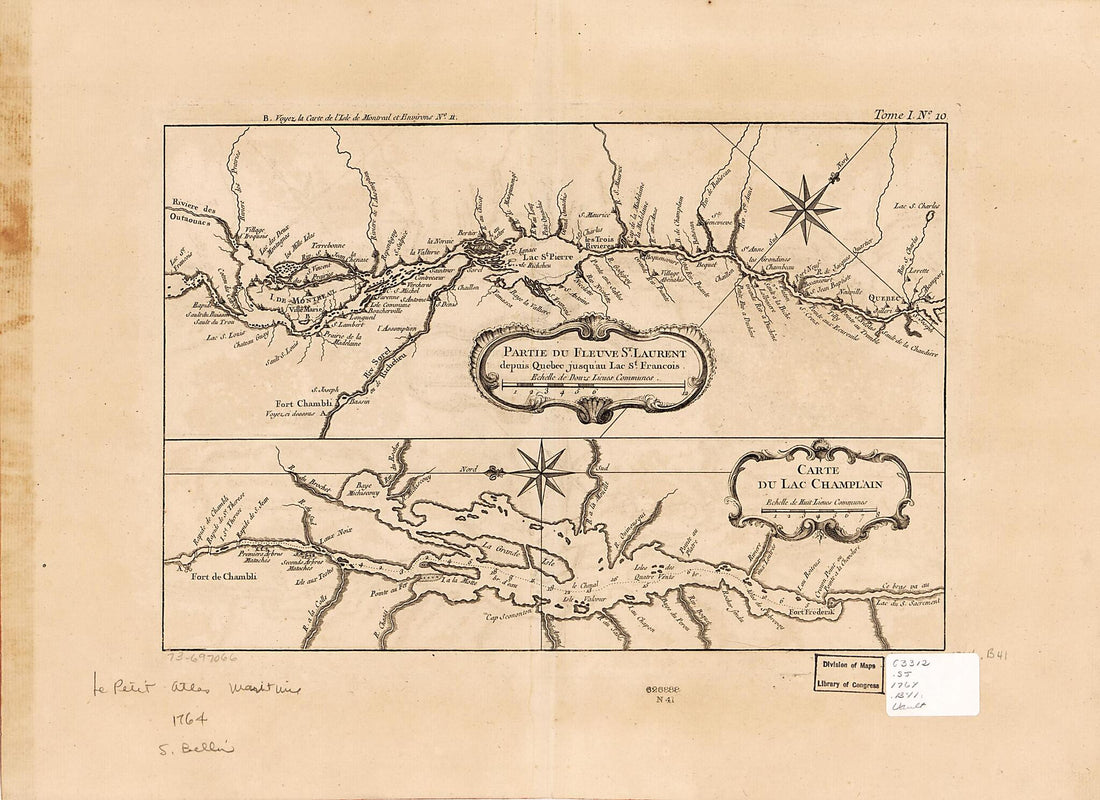 This old map of Partie Du Fleuve St. Laurent Depuis Quebec Jusqu&