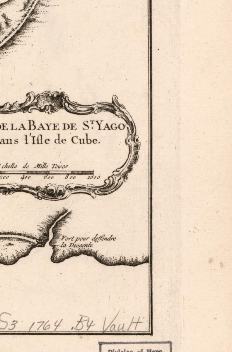 This old map of Plan De La Baye De St. Yago Dans L&