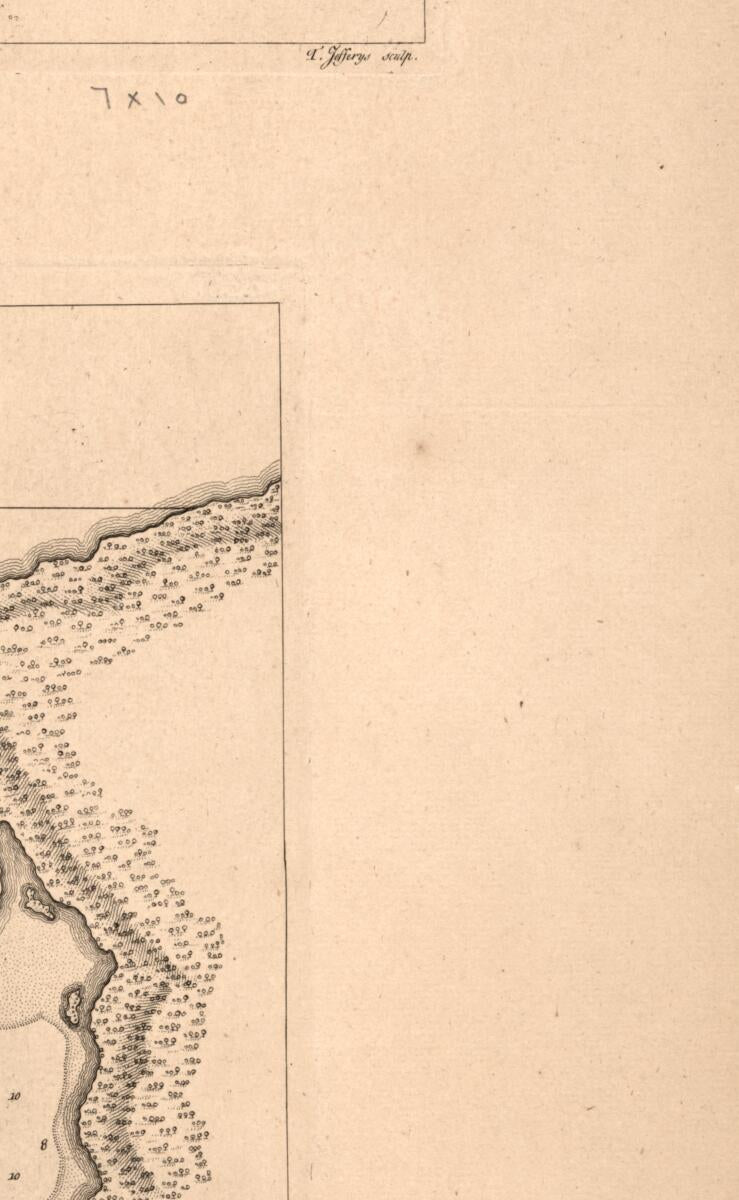 This old map of Plan of Bahía Honda. Plan of Puerto De Cavañas from 1768 was created by Thomas Jefferys in 1768