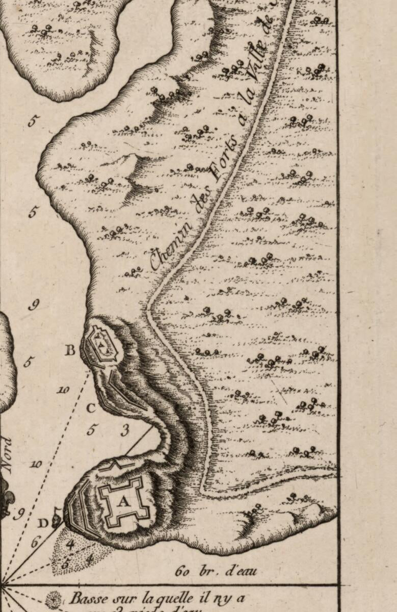 This old map of Entrée De La Baye De St. Yago Dans L&