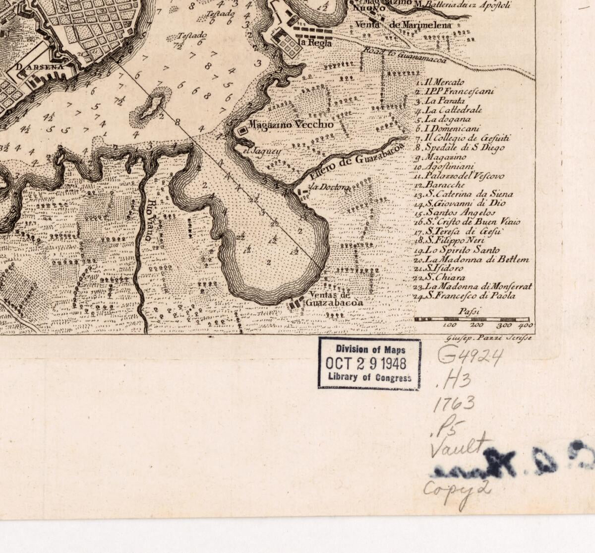 This old map of Piano Della Città E Porto Dell&