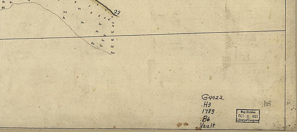 This old map of Plano Del Puerto De La Havana, Situado En La Parte Del N. De La Ysla De Cuba En La Lattd. De 23⁰10ʹ Y En Longd. Astronómica De 293⁰47ʹ, Meridiano De Tenerife.. El Año De from 1783 Por Dn. Josef De Sn. Martin, The. De Navio De La R