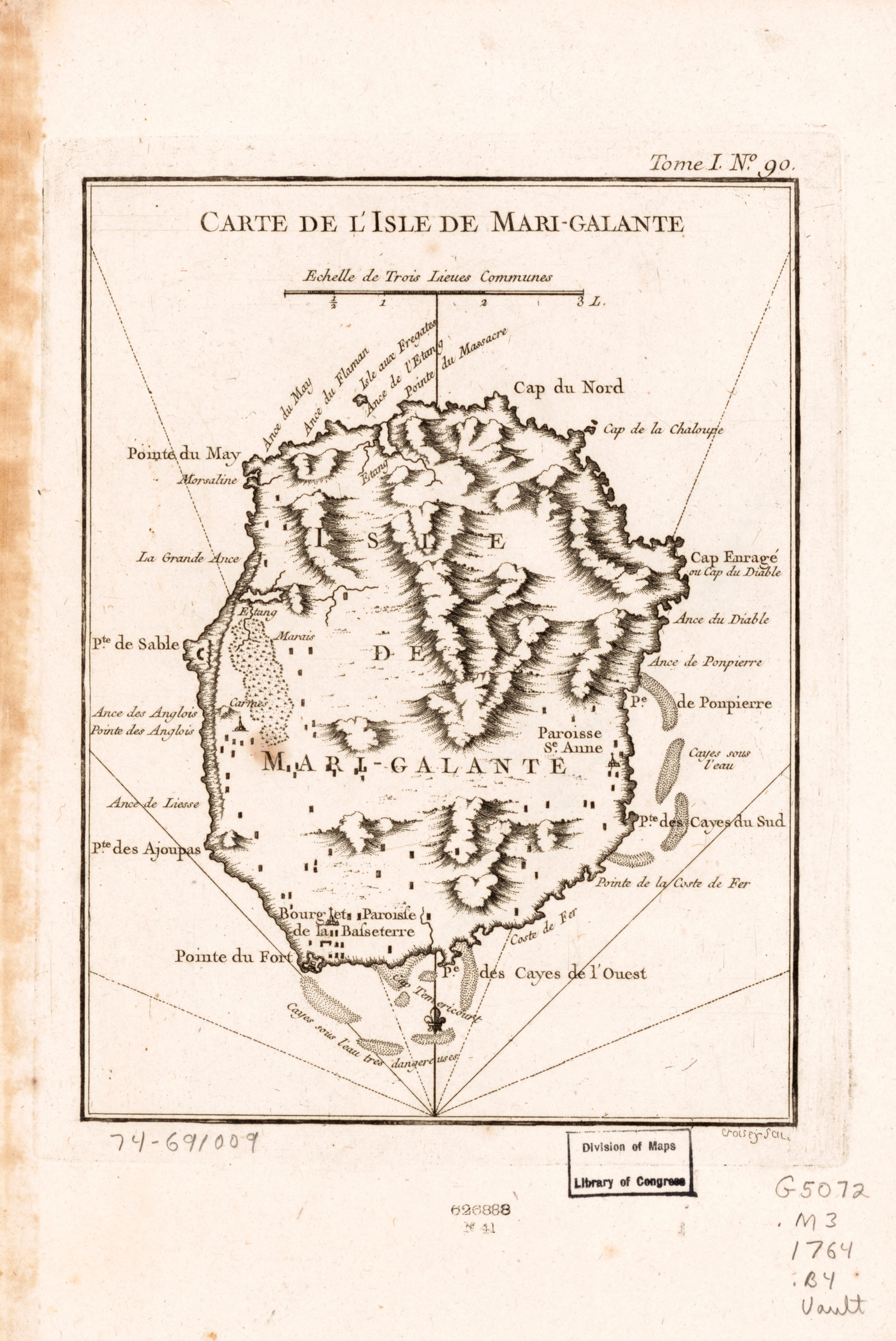 Galante in 1764 by Relic Map Company