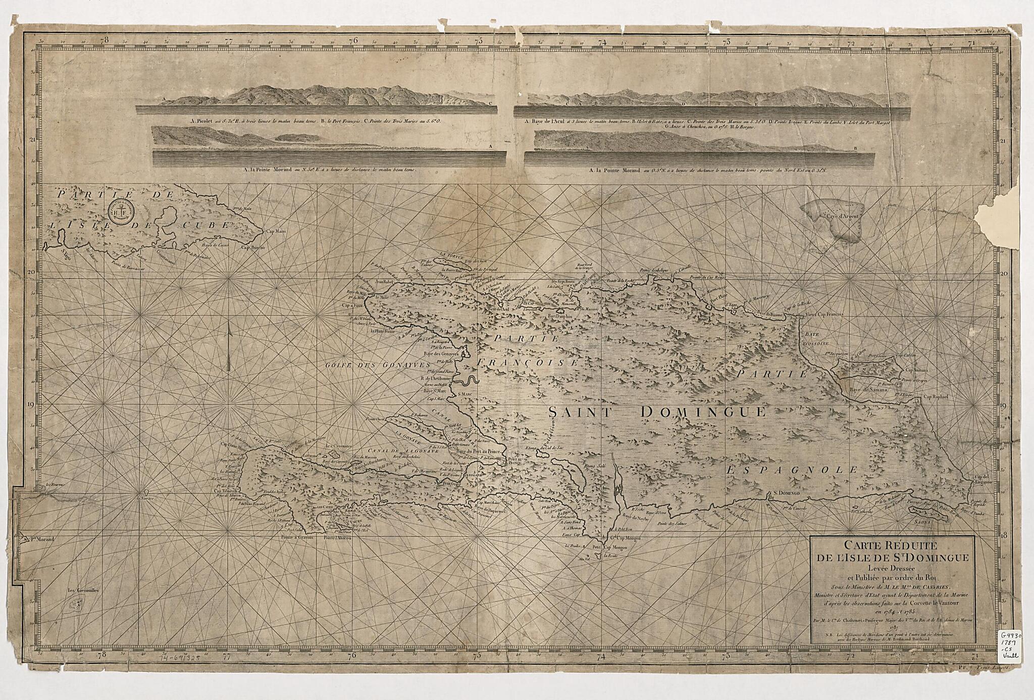 This old map of Carte Réduite De L&