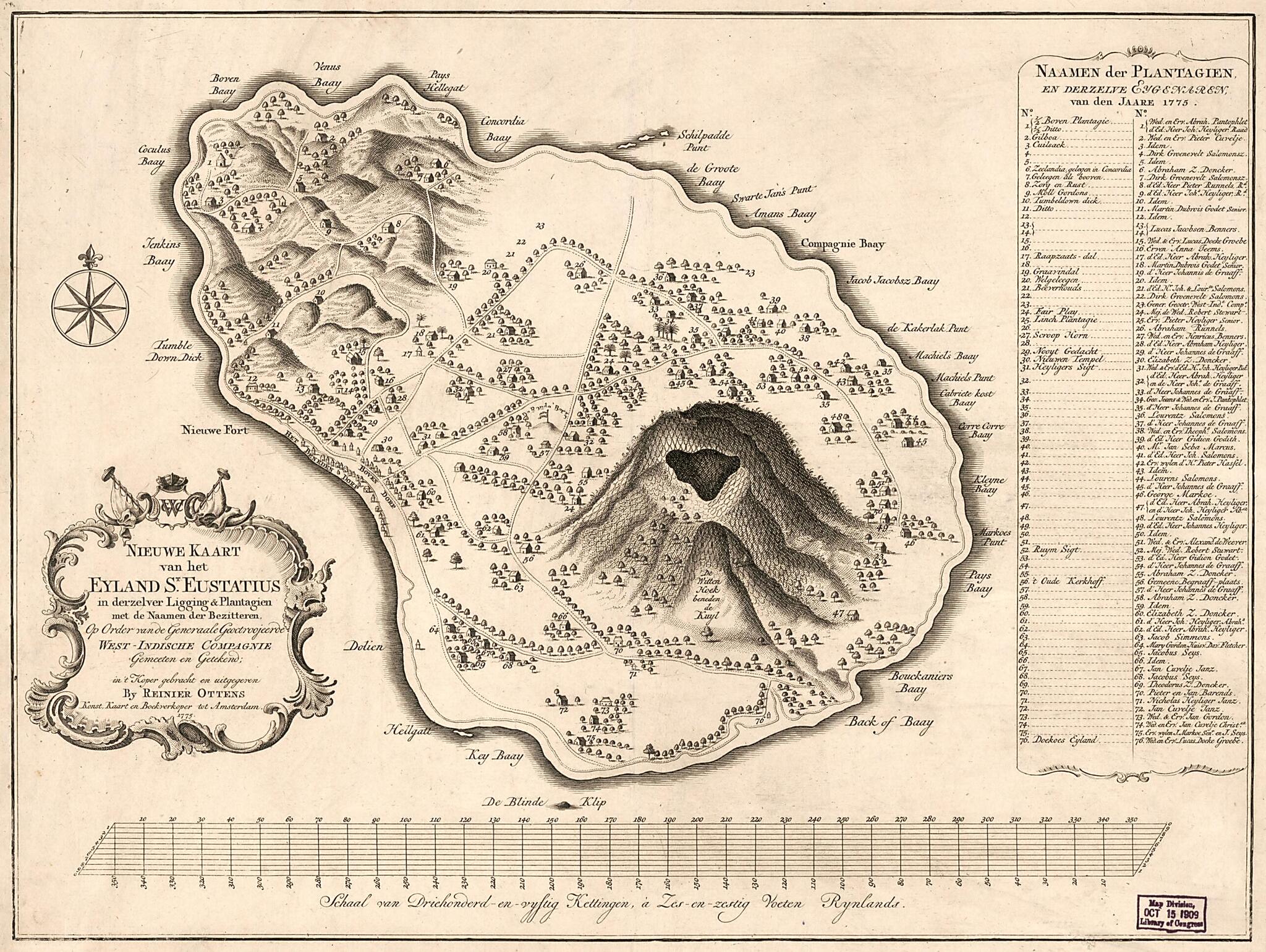 Indische Compagnie Gemeeten En Getekeno; 1775 by Relic Map Company