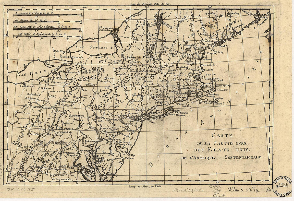 Carte De La Partie Nord, Des États Unis De L&