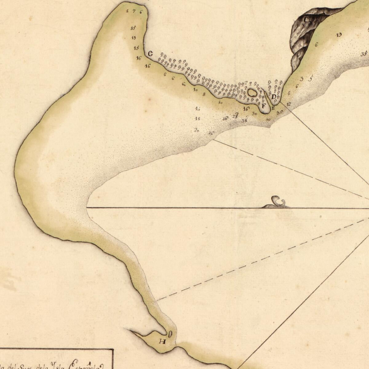 This old map of Plano De La Bahía De Ocoa Situado En La Banda Del Sur De La Ysla Española from 1784 was created by Juan De Vera in 1784
