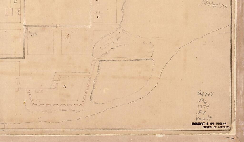 This old map of Esquisse Du Plan De La Ville Du Mole à St. Domingue from 1774 was created by  in 1774