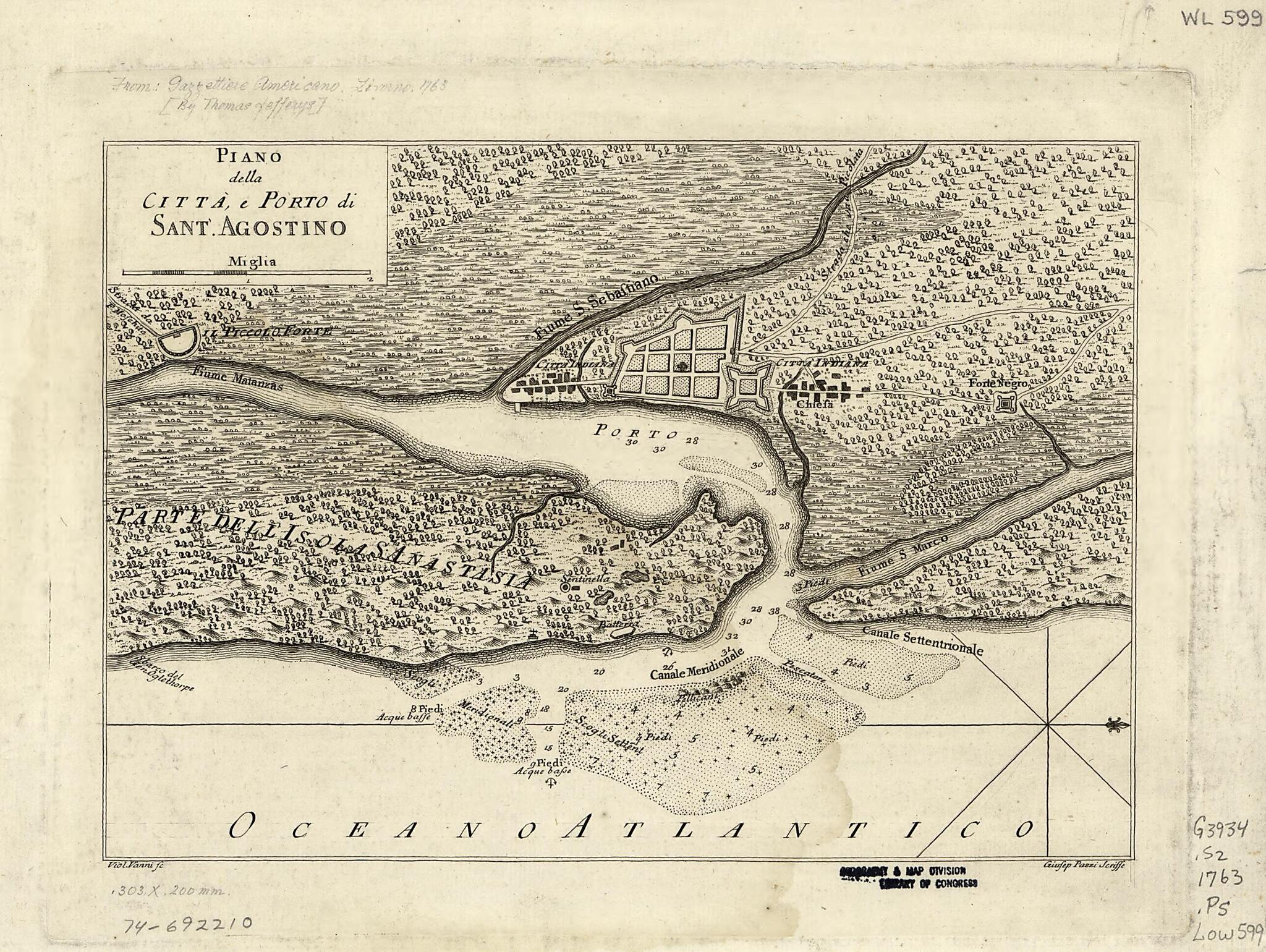 This old map of Piano Della Città, E Porto Di Sant&