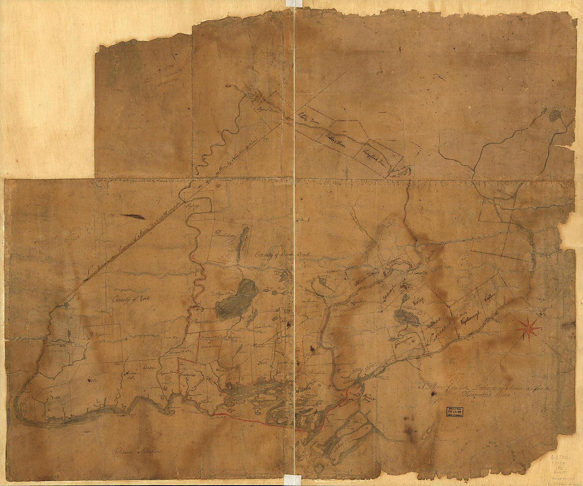 A Plan of the Late Province of Main As Far As Kennebeck River 1778 by Relic Map Company