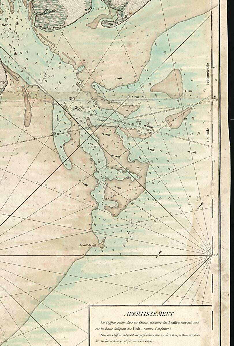 This old map of Plan De Port Royal Et De La Rivière Et Du Détroit D&