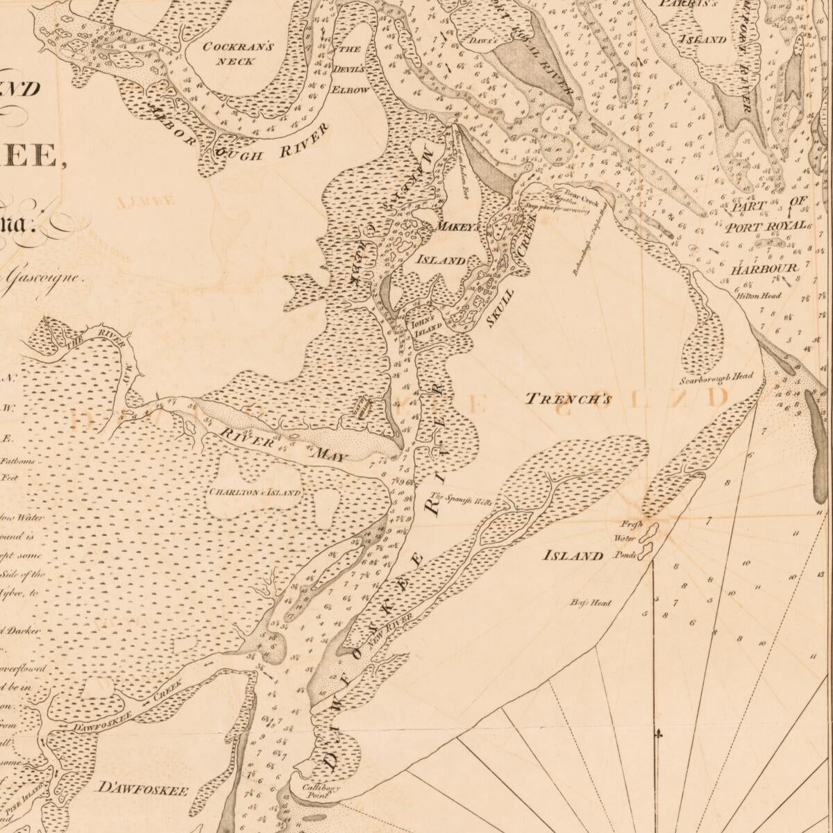 This old map of A Plan of the River and Sound of D&