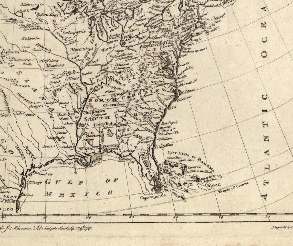 This old map of North America Drawn from the Latest and Best Authorities from 1787 was created by John Harrison, Thomas Kitchin, Garnet Terry in 1787