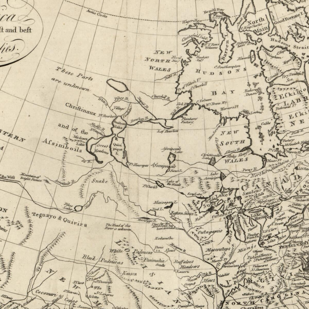 This old map of North America Drawn from the Latest and Best Authorities from 1787 was created by John Harrison, Thomas Kitchin, Garnet Terry in 1787