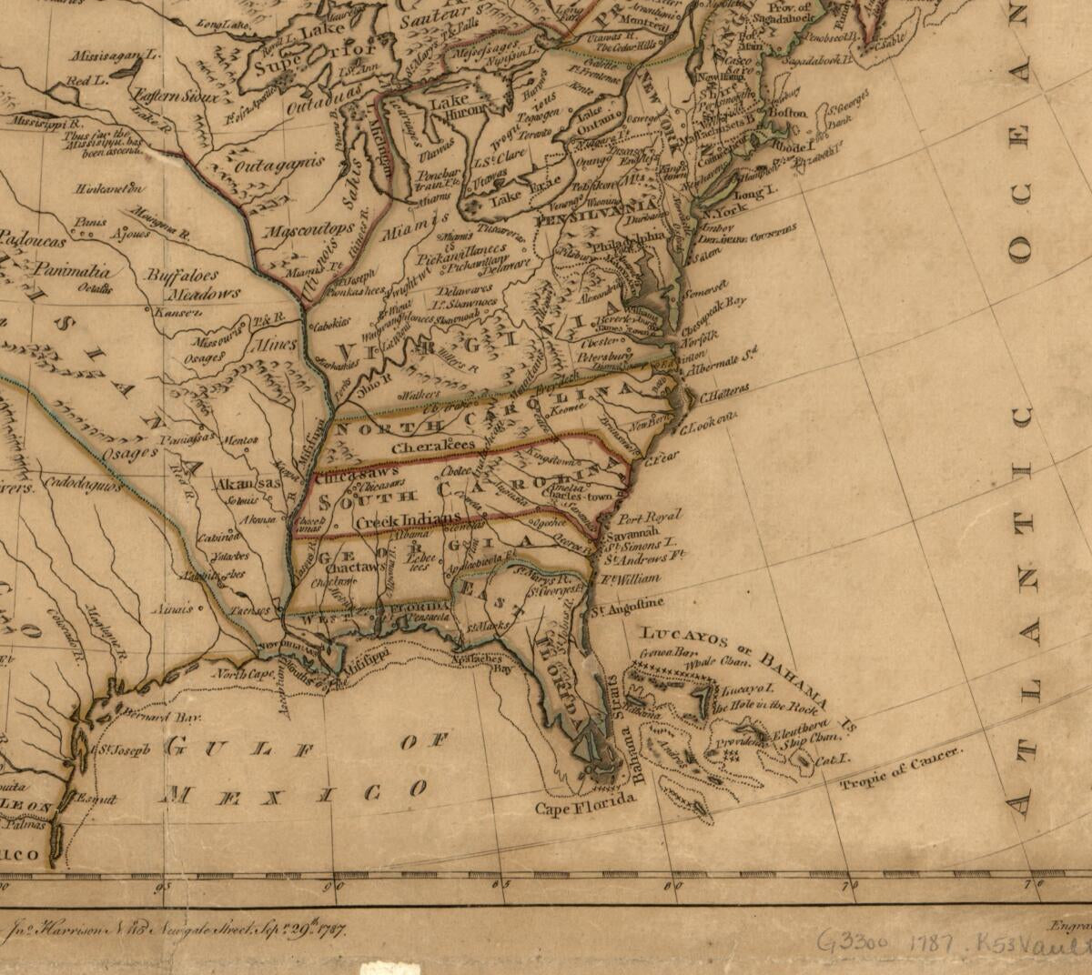 This old map of North America Drawn from the Latest and Best Authorities from 1787 was created by John Harrison, Thomas Kitchin, Garnet Terry in 1787